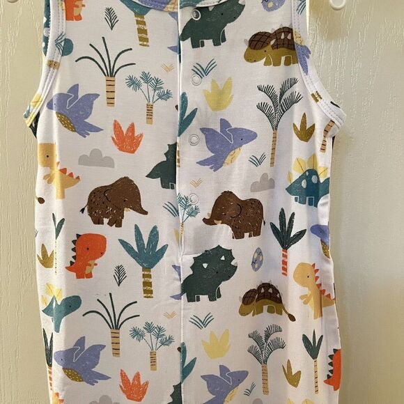 Angel Dear Cute Dino Dinosaur Shortie Romper Bamboo Boys Size 3-6 Months NWT - Picture 3 of 11